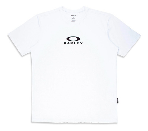 Camiseta Masculina Oakley Bark New Tee Branca Original